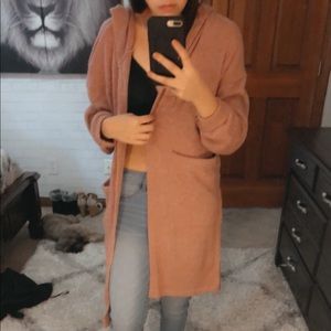 Pink long Cardigan